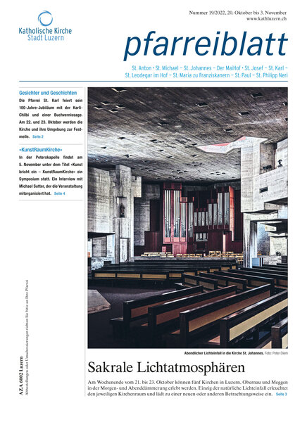 Pfarreiblatt Nr 19 20.10. - 03.11.2022